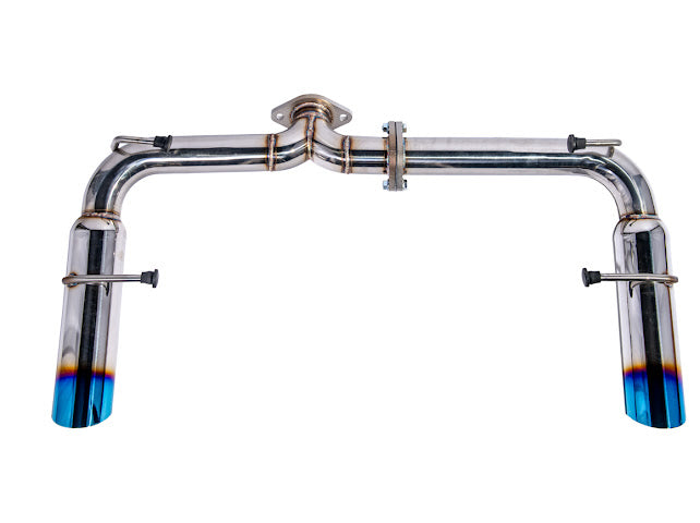 2022-PRESENT TOYOTA GR86 & SUBARU BRZ | MUFFLER DELETE BURNT TIP AXLE BACK EXHAUST (CHROME OR BURNT BLUE TIPS)
