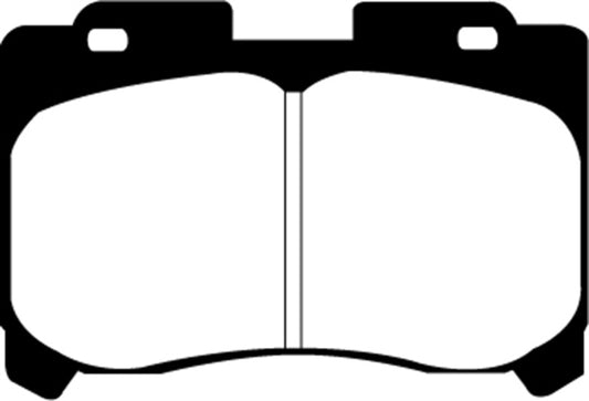EBC Ultimax2 front brake pads for 1993-1998 Toyota Supra 3.0 Twin Turbo, OE type, shown with brake pad packaging.