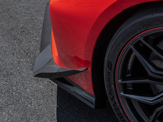 2023+ CHEVROLET CORVETTE C8 Z06 & E-RAY | Z07 PERFORMANCE PACKAGE CARBON FIBER LIP SPLITTER GROUND EFFECTS WITH CANARDS