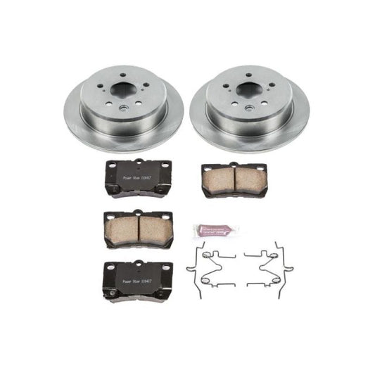 PowerStop rear OE brake kit for Lexus IS250 2006-2013, includes brake pads and rotors for reliable stopping power