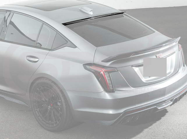 2020-Present Cadillac CT5 / CT5-V / CT5-V Blackwing | SDP Performance Style CARBON FIBER Rear Window Top Roof Spoiler Wing