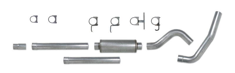 Diamond Eye Performance Catback exhaust system for 94-97 Ford F250/F350 PowerStroke 7.3L with polished stainless steel finish.