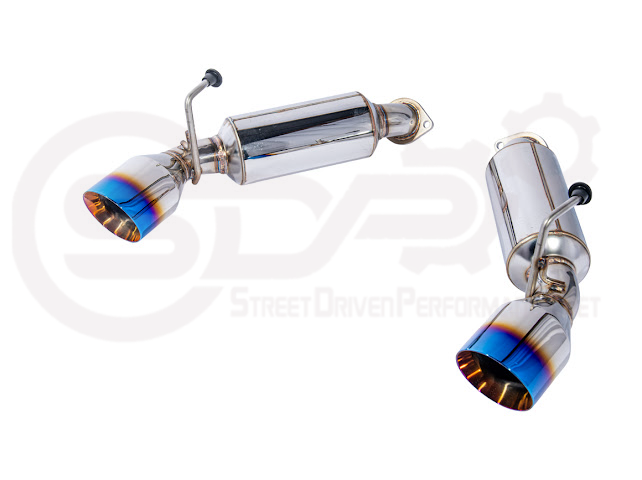 2008-2013 INFINITI G37 COUPE | MUFFLER AXLE BACK EXHAUST (ANDOLIZED SILVER OR BURNT BLUE TIPS)