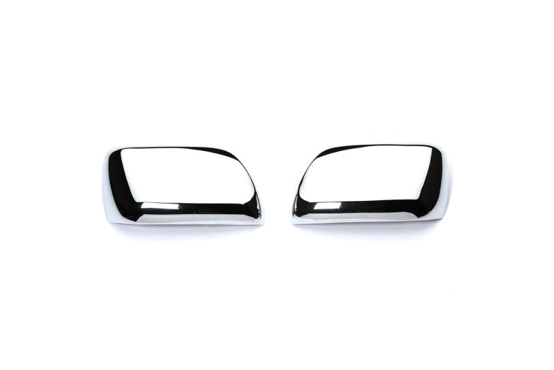 Putco exterior mirror covers for 2008-2010 Toyota Land Cruiser without turn signal, black trim accessory for vehicle customization
