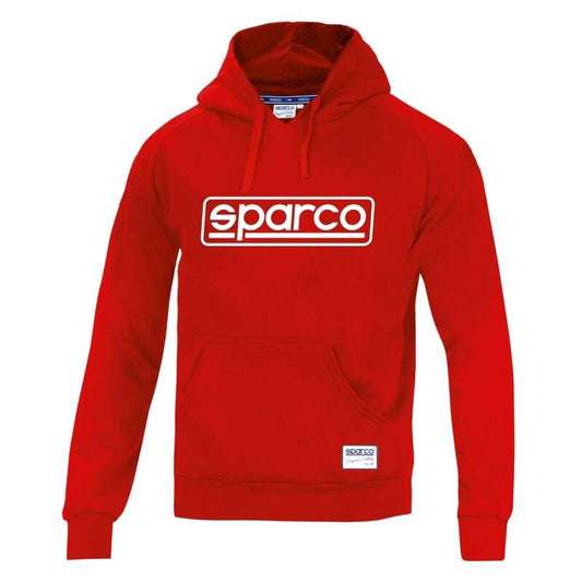 Red Sparco Hoodie Frame XL sweatshirts with a comfortable fit and sporty design, featuring the SPARCO logo.