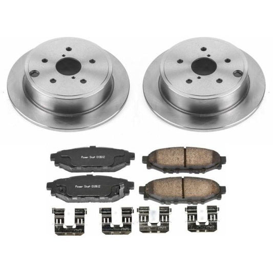 PowerStop rear OE brake kit for 2015-2019 Subaru WRX, includes brake rotors and pads for reliable stopping power