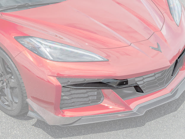 2023+ CHEVROLET CORVETTE C8 Z06 | CARBON FIBER FRONT BUMPER GRILLE INSERT PAIR