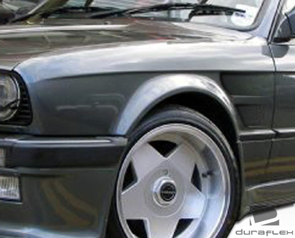 1984-1991 BMW 3 Series E30 2DR 4DR Duraflex GT Concept Fenders - 2 Piece