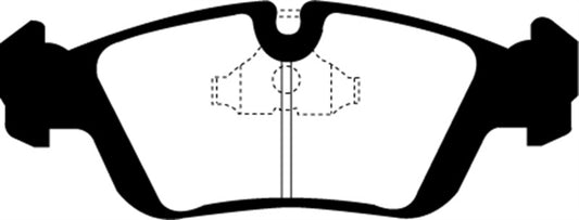 EBC Greenstuff front brake pads for BMW Z3 1.9, high-performance brake pads with green friction material.