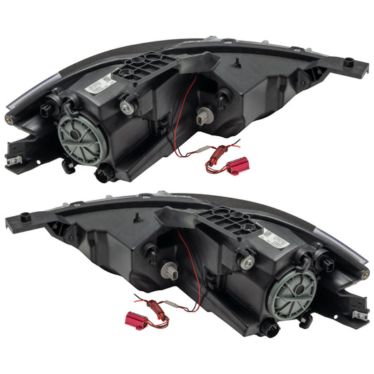 Oracle Dodge Dart 13-14 HID Style SMD Headlights in black with ColorSHIFT feature, without controller, showcasing sleek design