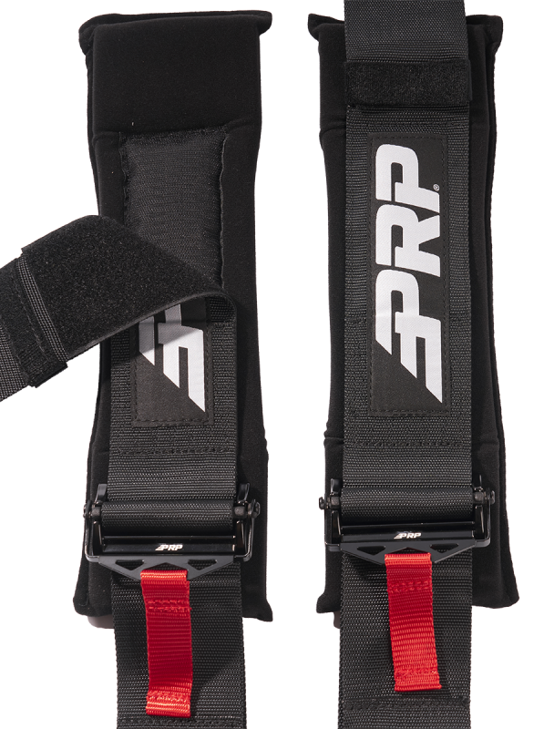 PRP Seats 5.3 black harness latch and link with removable pads, SFI 16.1 seat belt harness