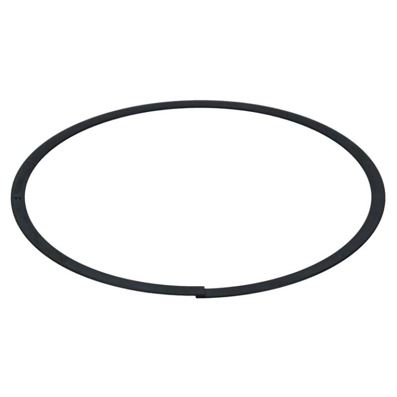JE Pistons oil rail support ring for piston rings, shown in a close-up image highlighting the metal component's details.