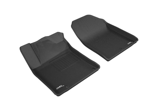 Black 3D MAXpider rubber floor mat for 2018-2020 Hyundai Elantra GT first row, featuring textured surface and custom fit.