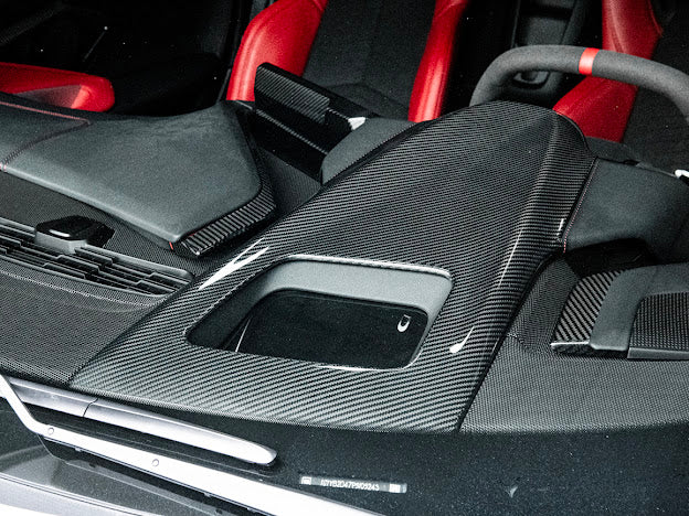 2020+ CHEVROLET CORVETTE C8 CARBON FIBER UPPER DASHBOARD PAD INSTRUSMENT PANEL COVER