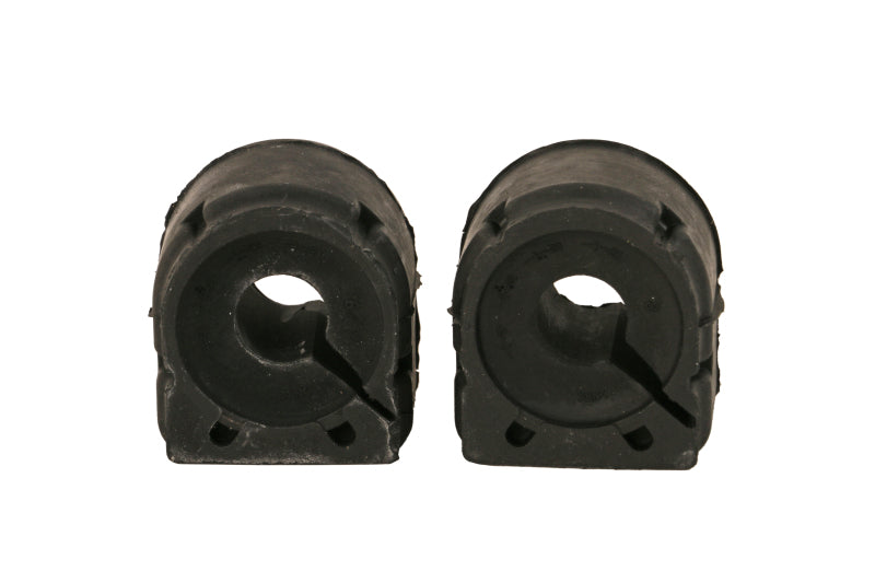 Moog Mazda 6 2016-2017 rear sway bar bushings kit showing rubber bushings and metal brackets for stabilizer bar attachment.