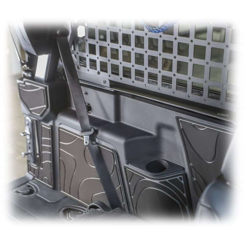 Turn Offroad 2021+ Ford Bronco 2-door cargo area foam protector kit in black, designed for cargo organization and protection.