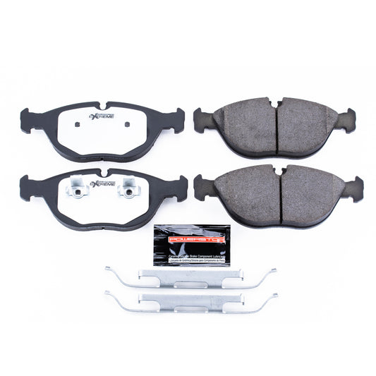 PowerStop Z26 street brake pads for Audi TT Quattro front, high-performance brake pads with hardware included.