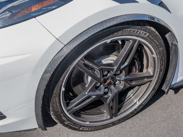 2020+ CHEVROLET CORVETTE C8 CARBON FIBER SIDE WHEEL FENDER PAIR