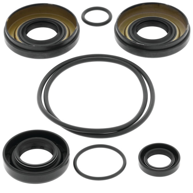 QuadBoss rear differential seal kit for Kawasaki KVF650 Brute Force 4x4i quad bike, includes gasket components for repair.