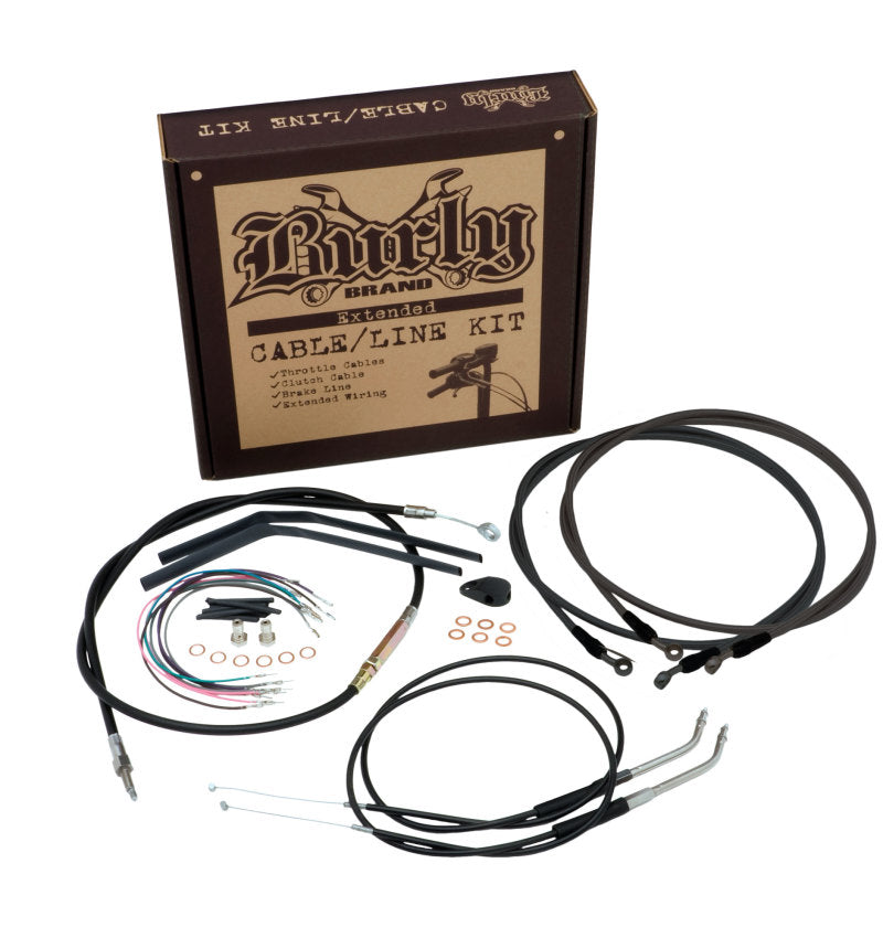 Burly Brand Control Kit 12in Ape Black