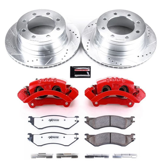 PowerStop Dodge Ram 3500 rear Z36 truck and tow brake kit with calipers, designed for performance and heavy-duty towing.