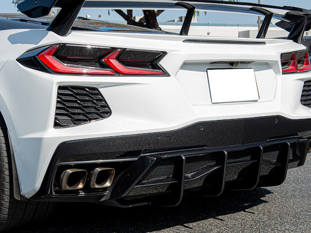 2020+ CORVETTE C8 Z51 REAR LOWER DIFFUSER FINS *ADD-ON*