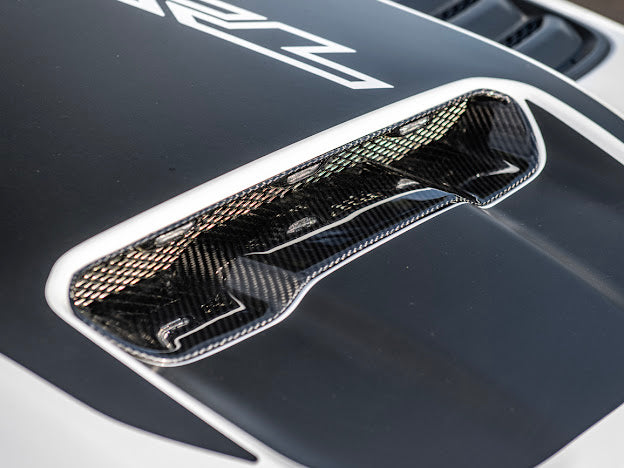 2019-UP RAM 1500 TRX CARBON FIBER FRONT AIR INTAKE HOOD SCOOP