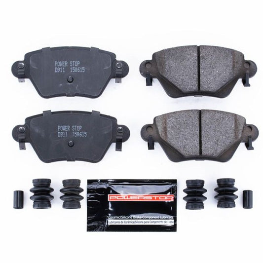 Power Stop Z23 Evolution Sport rear brake pads for Jaguar X-Type 2002-2005 with hardware, high-performance brake replacement