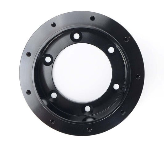 NRG 6 to 9 hole steering wheel hub adapter for quick and secure steering wheel installation in vehicles.