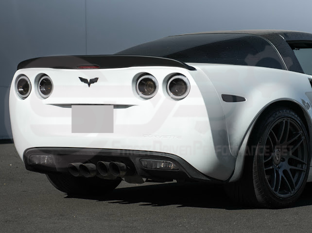2005-2013 CHEVROLET CORVETTE C6 | SDP PERFORMANCE STYLE MATTE BLACK REAR TRUNK LID WING SPOILER