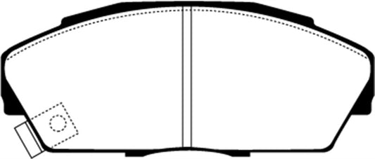 EBC greenstuff front brake pads for 92-94 Acura Integra 1.7 Vtec, high-performance brake pads for improved stopping power.