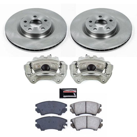 PowerStop OE front brake calipers for 2011-2017 Chevrolet Caprice with Autospecialty kit and calipers installed