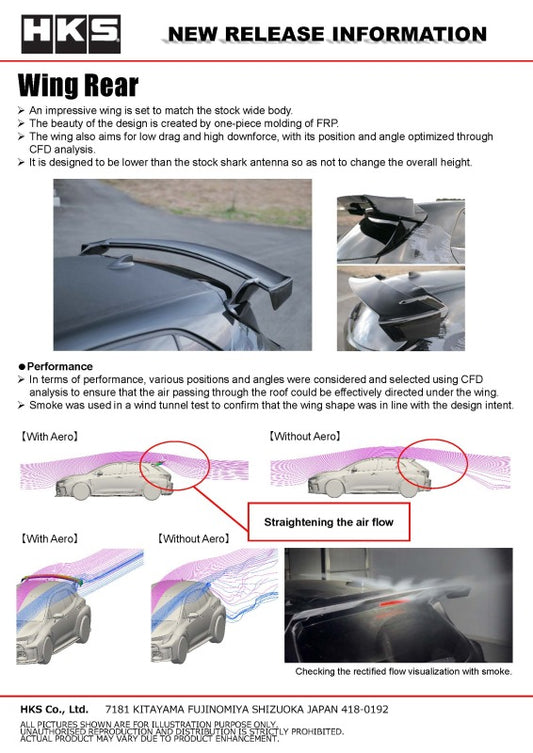 HKS Type-S GR Corolla body kit with F-spoiler showing aerodynamic enhancements and sleek design on a sporty hatchback.