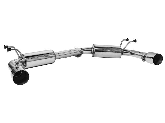 2019-Up Mazda 3 Hatchback | T-304 Dual Muffler Axle Back Burnt Tips Exhaust