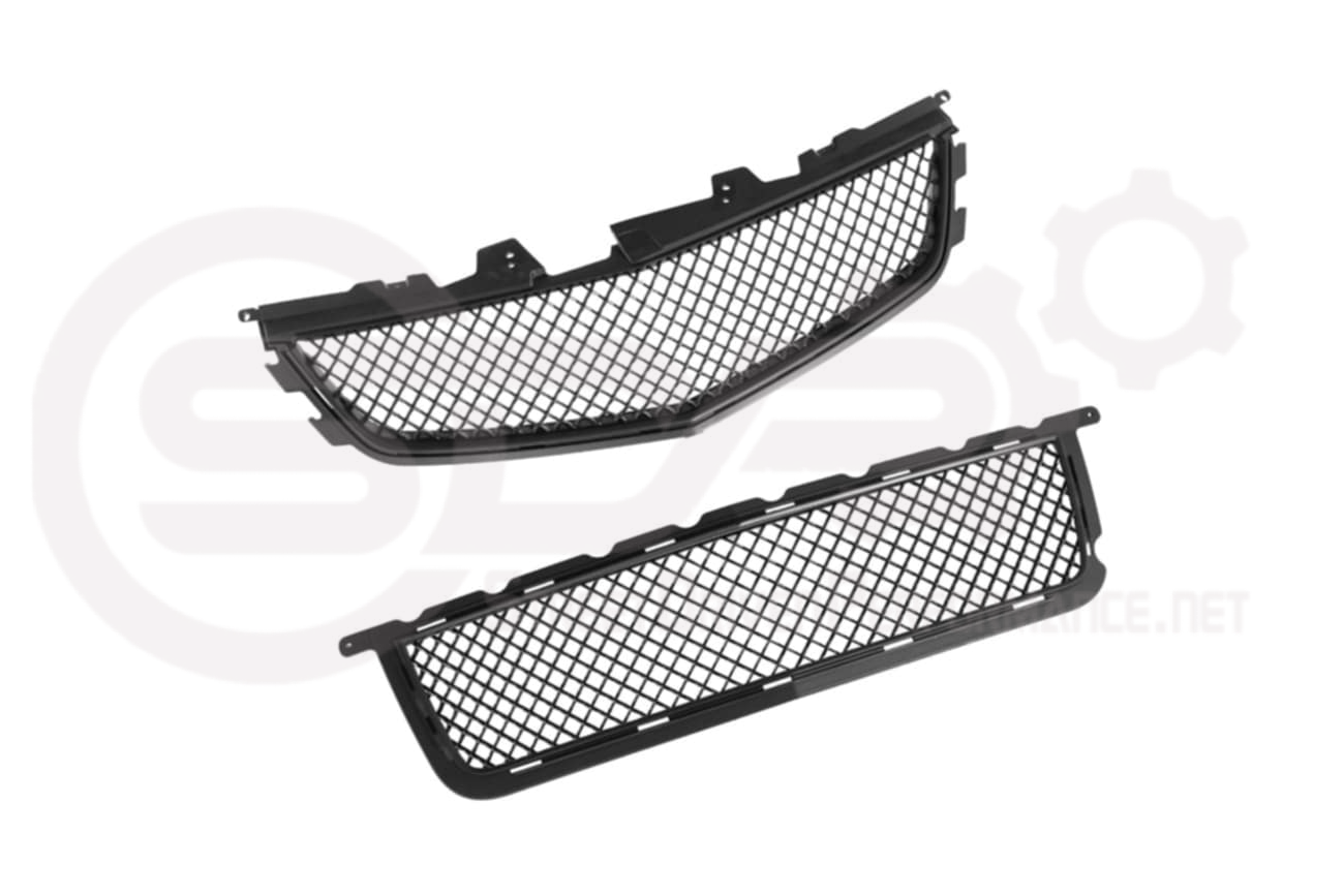 2009-2015 Cadillac CTS-V V2 -  Black front grilles set (blank no emblem)