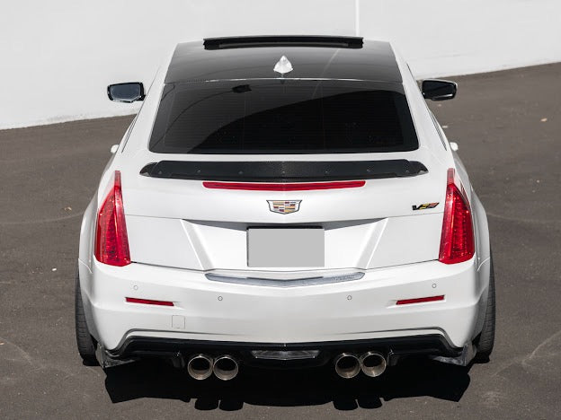 2016-2019 Cadillac ATS-V COUPE  | Wickerbill Trunk Spoiler Wing Carbon Fiber