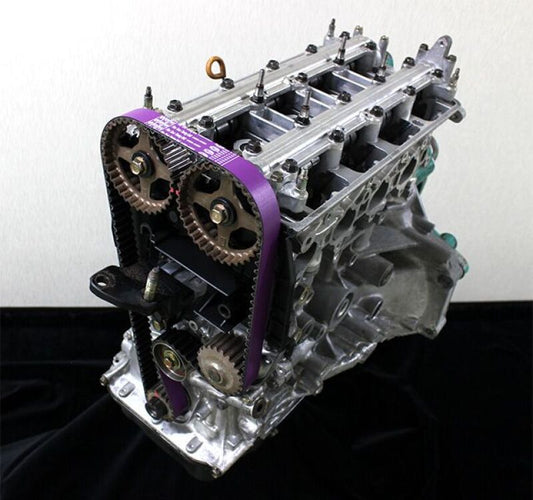 HKS Fine Tune Timing Belt for B16B/B18C engines, high-performance automotive accessory, detailed view of the belt's textured surface.