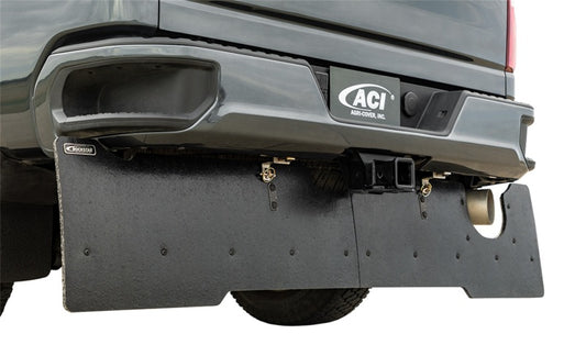 Access Rockstar Commercial Tow Flap mud flaps for Ram 1500 and Ram 1500 Classic, durable black rubber with branding details.