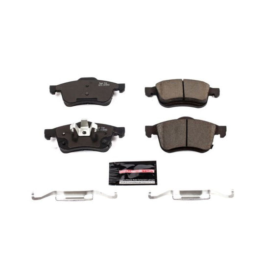 PowerStop Z23 Evolution Sport brake pads with hardware for Fiat 500L 2014-2019 front brake system, high-performance automotive brake pads