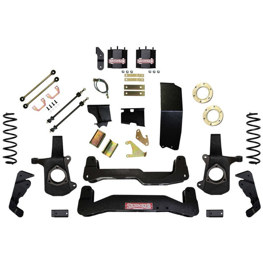 Skyjacker 6-inch lift kit for 2014-2018 GM1500 SUV, featuring durable CA/ALU components for enhanced off-road performance.