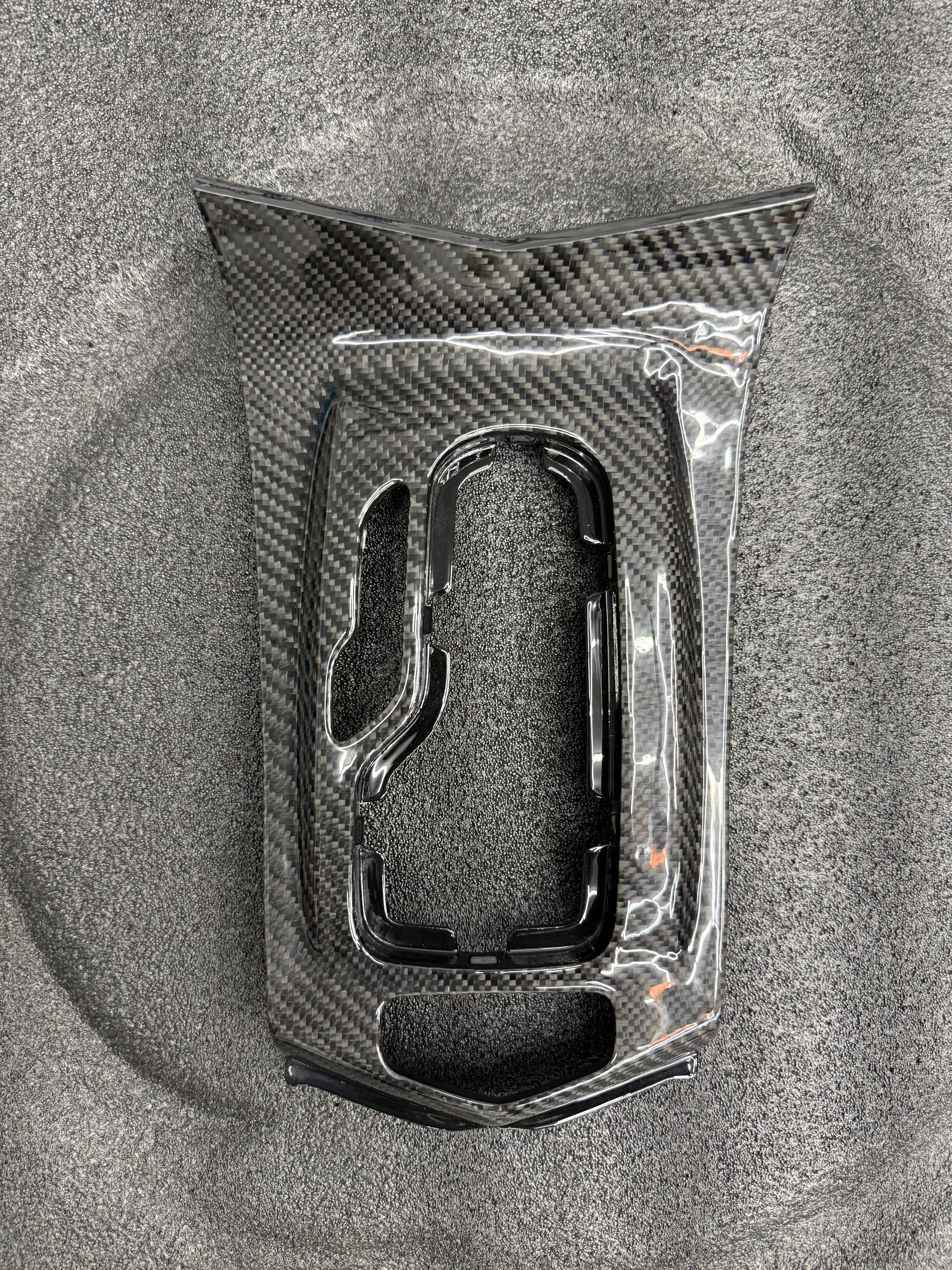 2016 - 2019 Cadillac ATS & ATS-V Coupe or Sedan | Carbon Fiber Center Gear Shift Console Interior Trim Piece