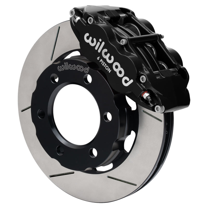 Wilwood forged Dynalite front brake kit for Chevy Blazer 71-91 with 12.19-inch slotted rotors in black, big brake upgrade.