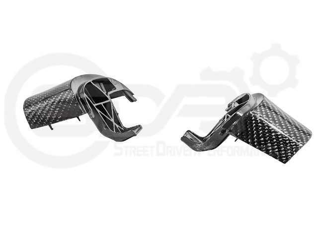 2005-2013 CHEVROLET CORVETTE C6 | SDP PERFORMANCE CARBON FIBER STEERING WHEEL BUTTON COVER REPLACEMENT PAIR