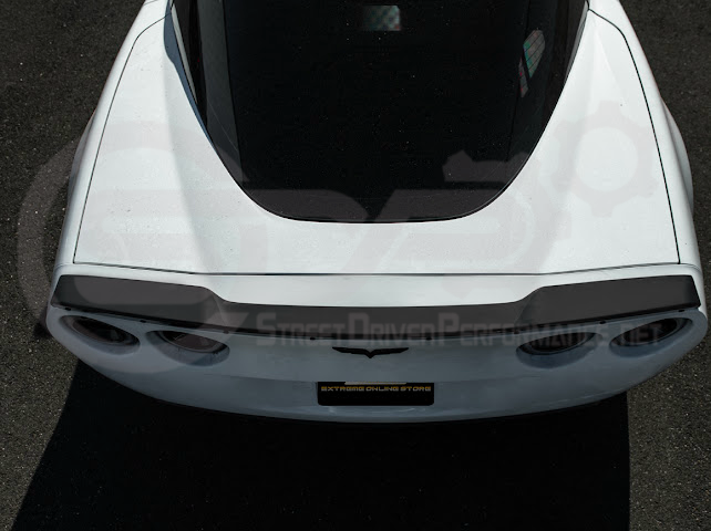2005-2013 Corvette C6 | ZR1 Extended Style Rear Wing Wickerbill Spoiler (Matte or Gloss Black)