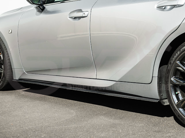 2021-UP LEXUS IS300, IS350, IS500 | JDM NOVEL STYLE SIDE SKIRTS ROCKER PANEL EXTENSIONS  GROUND EFFECTS