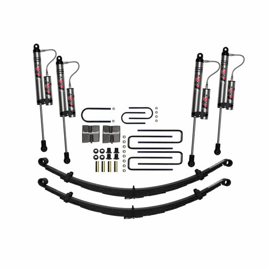 Skyjacker 6-inch SR lift kit for RAM trucks with 74.5-93 inch wheelbase, featuring rugged components and suspension parts.