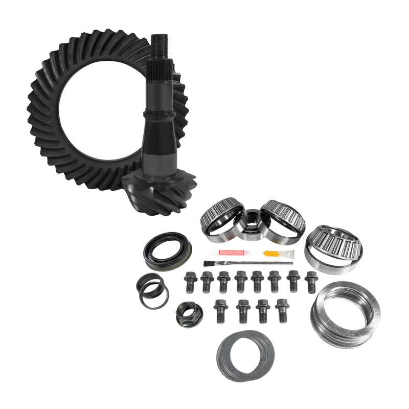 Yukon Gear 9.5in GM 3.73 Rear Ring & Pinion Install Kit Axle Bearings and Seals