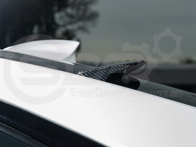 2013-2018 Cadillac ATS ATS-V Coupe | Carbon Fiber Rear Roof Top Window Spoiler Wing