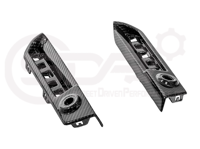 2023-UP BMW G87 M2 | FACTORY STYLE CARBON FIBER REPLACEMENT REAR BUMPER REFLECTOR TRIM PAIR