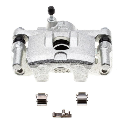 PowerStop rear left OE brake caliper with bracket for 2004-2006 Mitsubishi Lancer, automotive high-performance brake component.